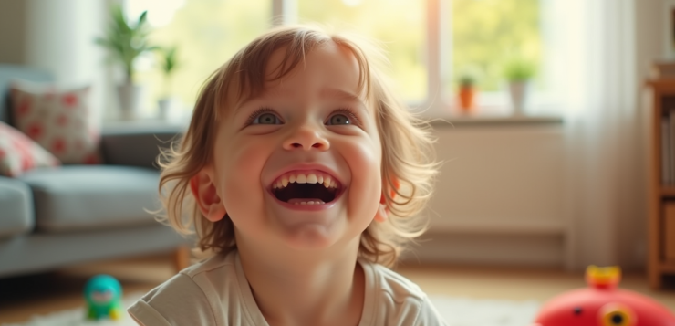 Enfant qui rit sans raison : les raisons et solutions pour comprendre