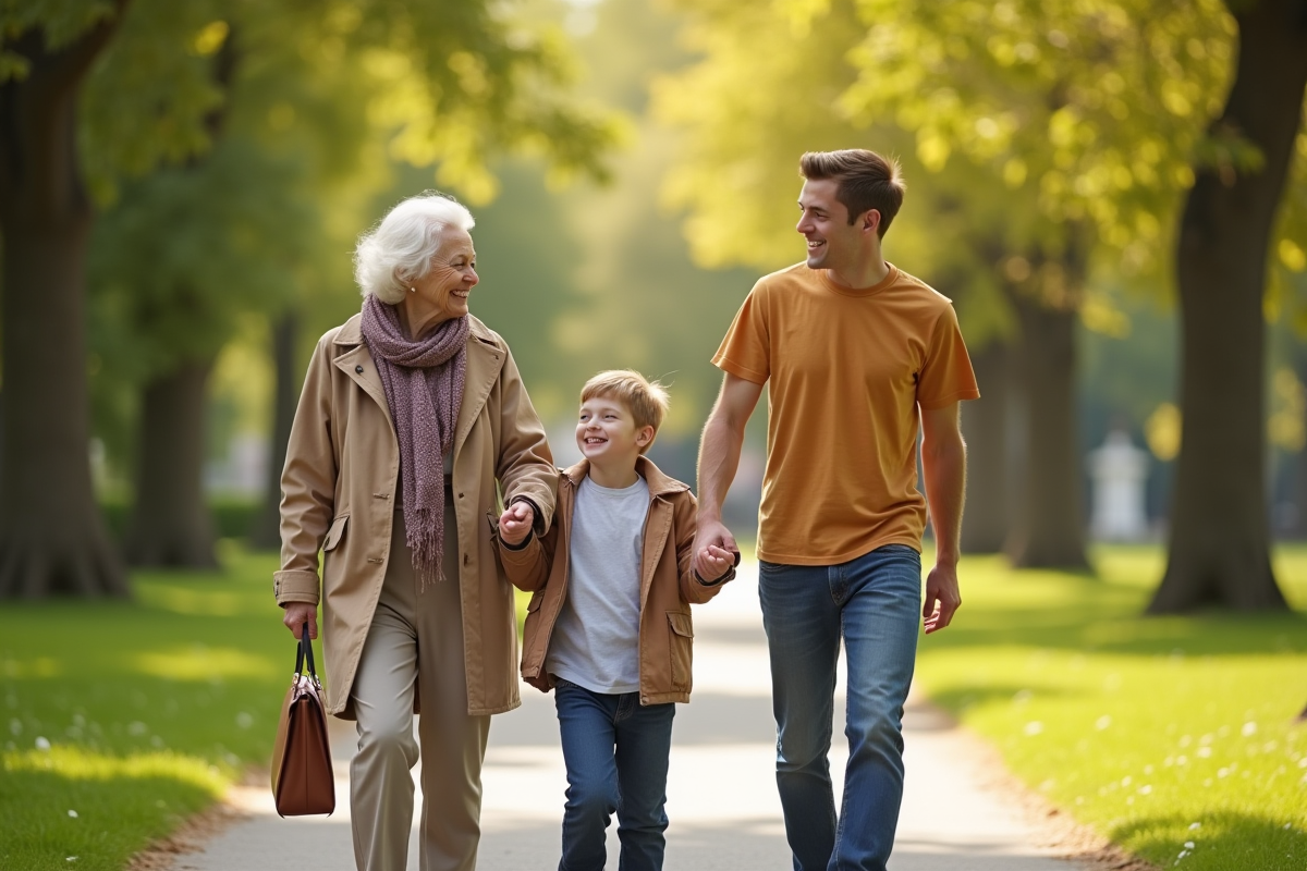 grand-mère  famille